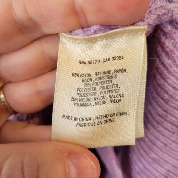 Moth Anthropologie Lilac/Lavender Freeport Ribbed Sweater Medium - Picture 7 of 7